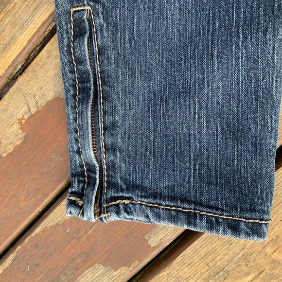 Nine West Women's size 8 Jeans Straight Leg Ankle Zip Jeans - Picture 5 of 7
